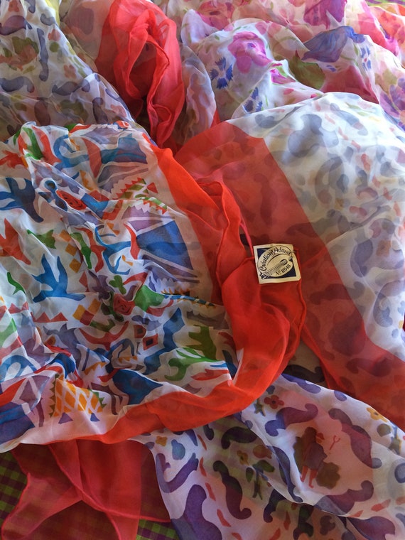 Vintage French Scarves