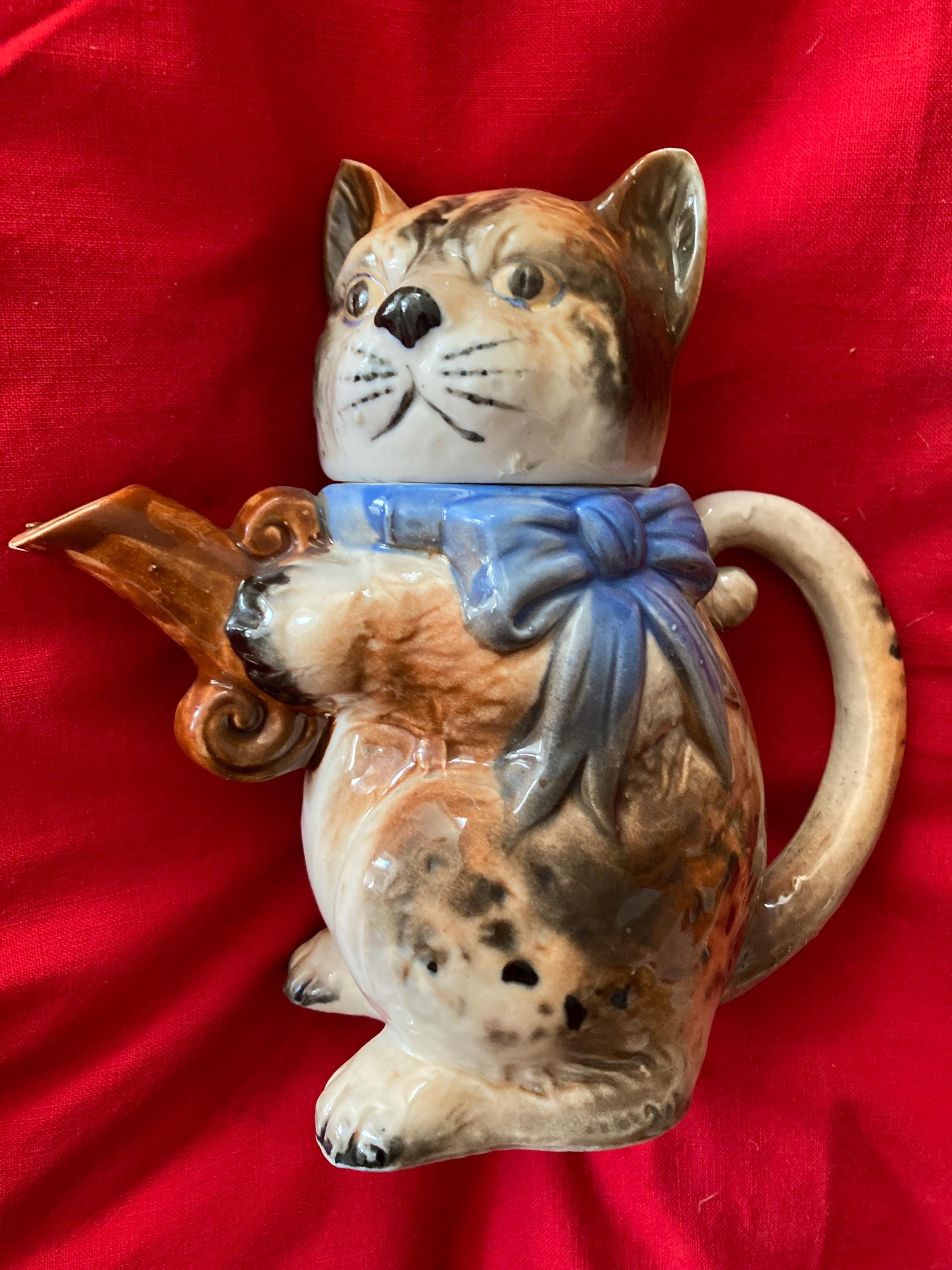 Tony wood cat teapot - Etsy 日本