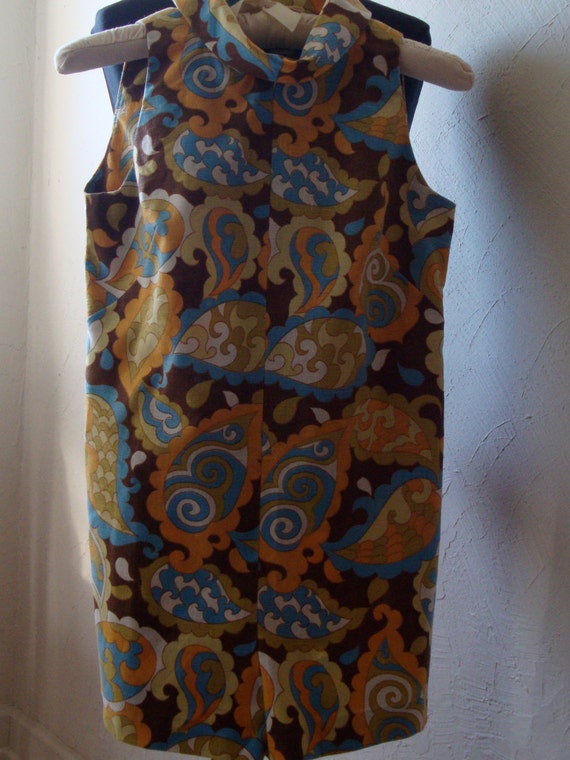 Paisley Cowl-Neck Jumpsuit from the Sixties