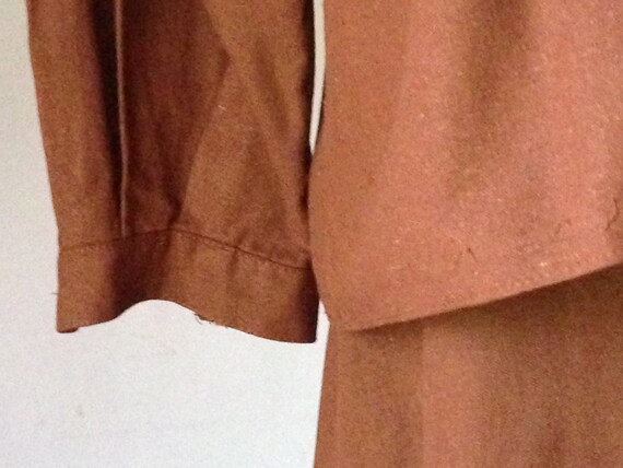 Rusty Raw Silk Two-Piece Suit from the Eighties, … - image 3