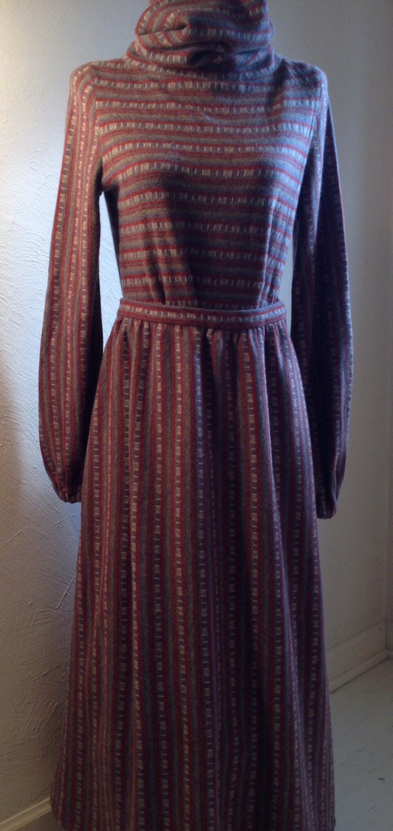 1970s Handmade Original Two-piece Sweater Dress of