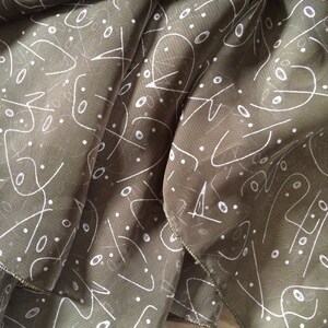 Abstract Print Square Scarf