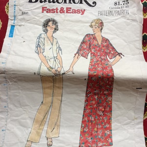 1970s Butterick Dress Pattern