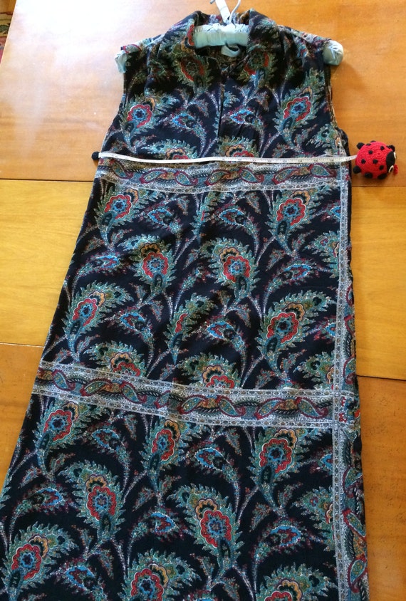 Cool Paisley Rayon Dress, Handmade in the Eighties