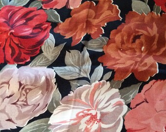 Floral Rayon Challis Remnant