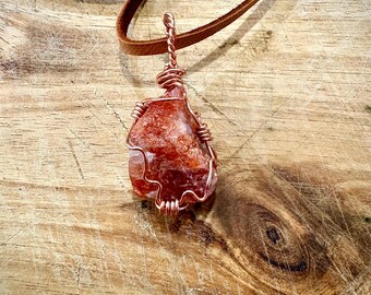 Sunstone Healing Crystal Necklace