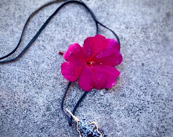 Snowflake Obsidian Crystal Healing Chakra Necklace