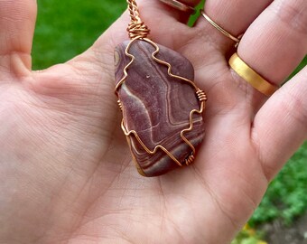Rhyolite Wonderstone Healing Crystal Chakra Necklace