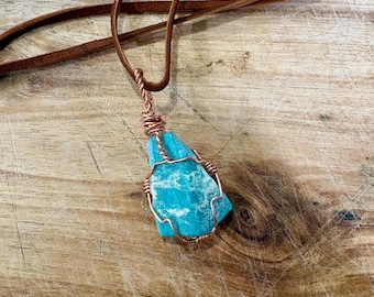 Amazonite Healing Crystal Necklace