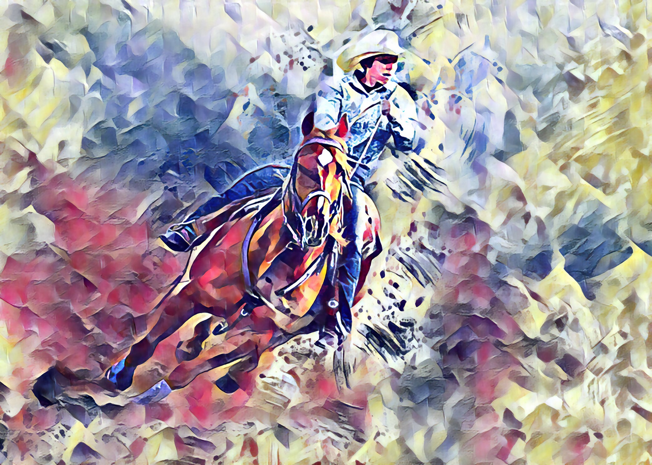 The Cowboy Way - the Rodeo Series - a Limited Signed and Numbered Print ...