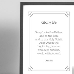Catholic School Decor Prayer for Catholic kids rosary prayers teaching aid for homeschool classroom decor gift for teacher prayer cards