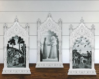 Cuenta regresiva navideña católica para el arte de Adviento para la cuenta regresiva tradicional católica de adviento para la decoración de Navidad y Adviento para la actividad familiar