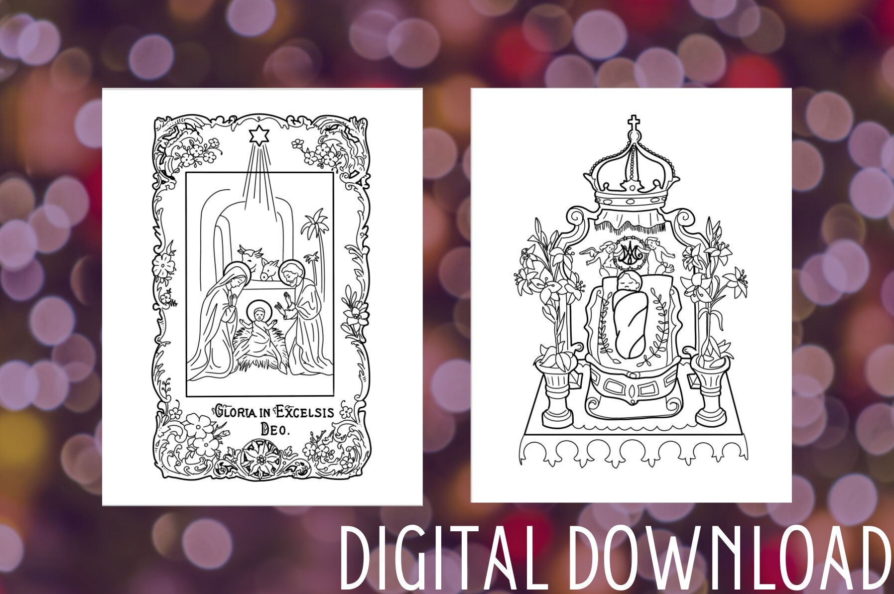 Advent Coloring Pages for Catholic Kids Projects for Homeschool ...