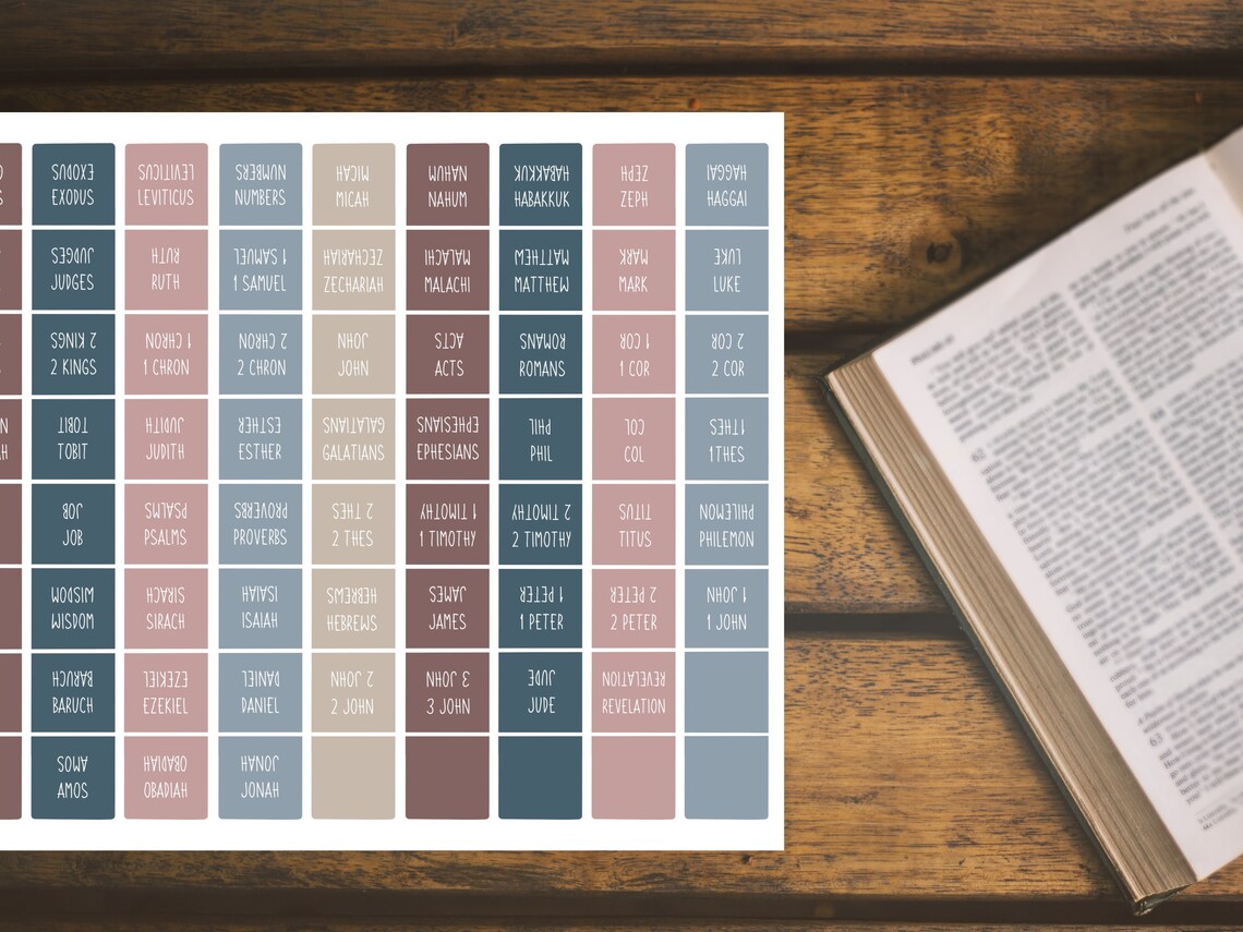 Catholic Bible Tabs Girly Bible Lables Cute Bible Tabs for Girls DIY ...