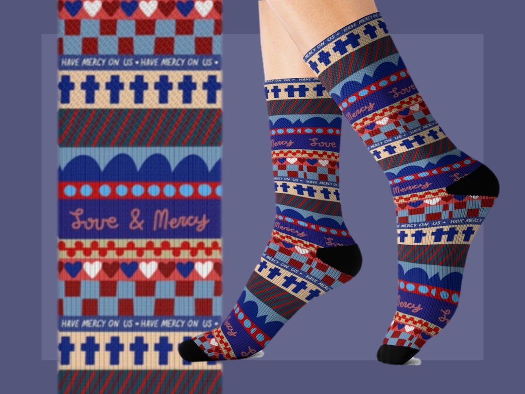 Divine Mercy Catholic Socks Divine Mercy Gift Idea for Catholic Mom ...