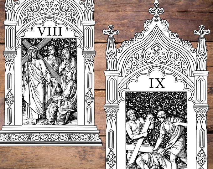14 Stations of the Cross Printable Banner for Lent/easter - Catholic ...