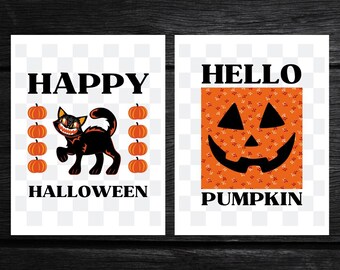 Rustic Halloween Digital Prints | Vintage 90s halloween decoration | Printable Halloween Wall Decor | Antique Halloween Poster |