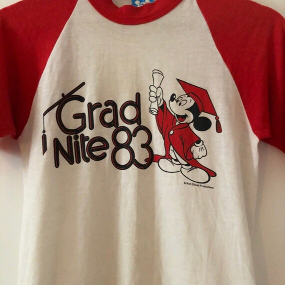 Vintage 1983 Mickey Mouse Grad Nite Baseball Ringe