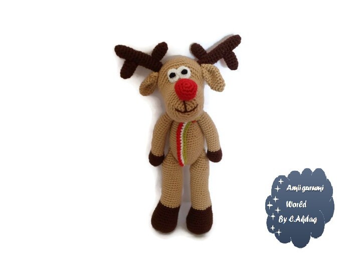 Amigurumi Pattern Crochet PDF- The Reindeer