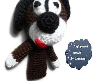 Patrón Amigurumi Crochet PDF- Títere de perro de dedo