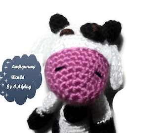 Amigurumi Pattern Crochet PDF- finger cow puppet