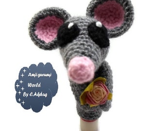 Amigurumi Pattern Crochet PDF - finger mouse puppet