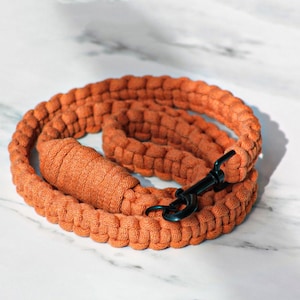Chunky Terracotta – Macramé Dog Lead | Boho Dog Lead | Luxury Leads | Sustainable Dog Accessories