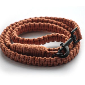 Skinny Terracotta – Macramé Dog Lead | Boho Dog Lead | Luxury Leads | Sustainable Dog Accessories