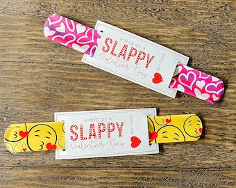Slappy Valentine's Day Slap Bracelet Printable Digital Download- Includes Space to Write Your Own Name (Not Personalized)