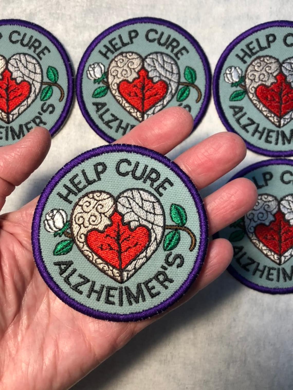 Help Cure Alzheimer's Alzheimer's Disease Patch Etsy