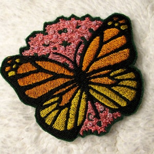 Augsun 20pcs Monarch Butterfly Iron on Patches, 2 Size Embroidered Sew  Applique Repair Patch
