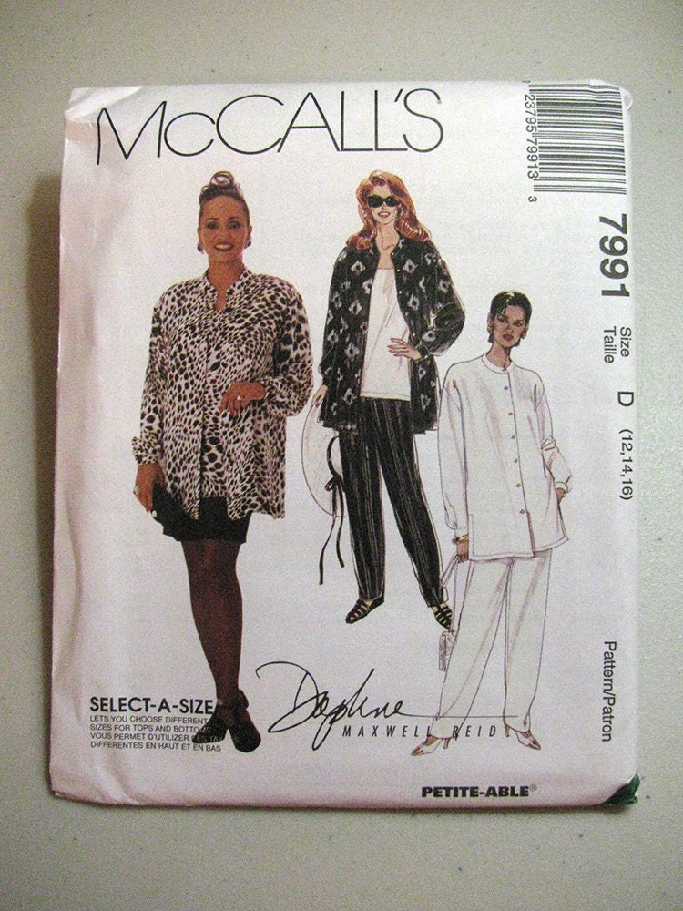 McCall's M7821, Naaipatroon, sjabloon, papier, wit, 38 40 42 44