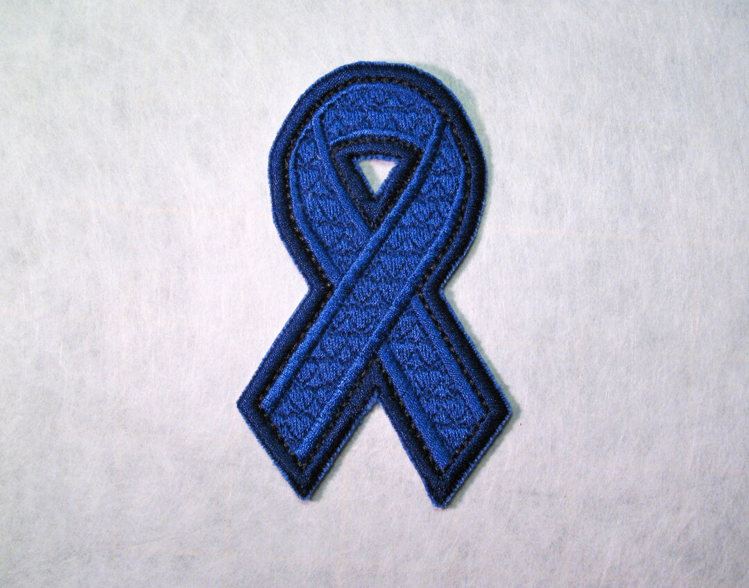 Blue Ribbon Patch in Two Sizes - Embroidered Iron-on, Sew-on Patch ...