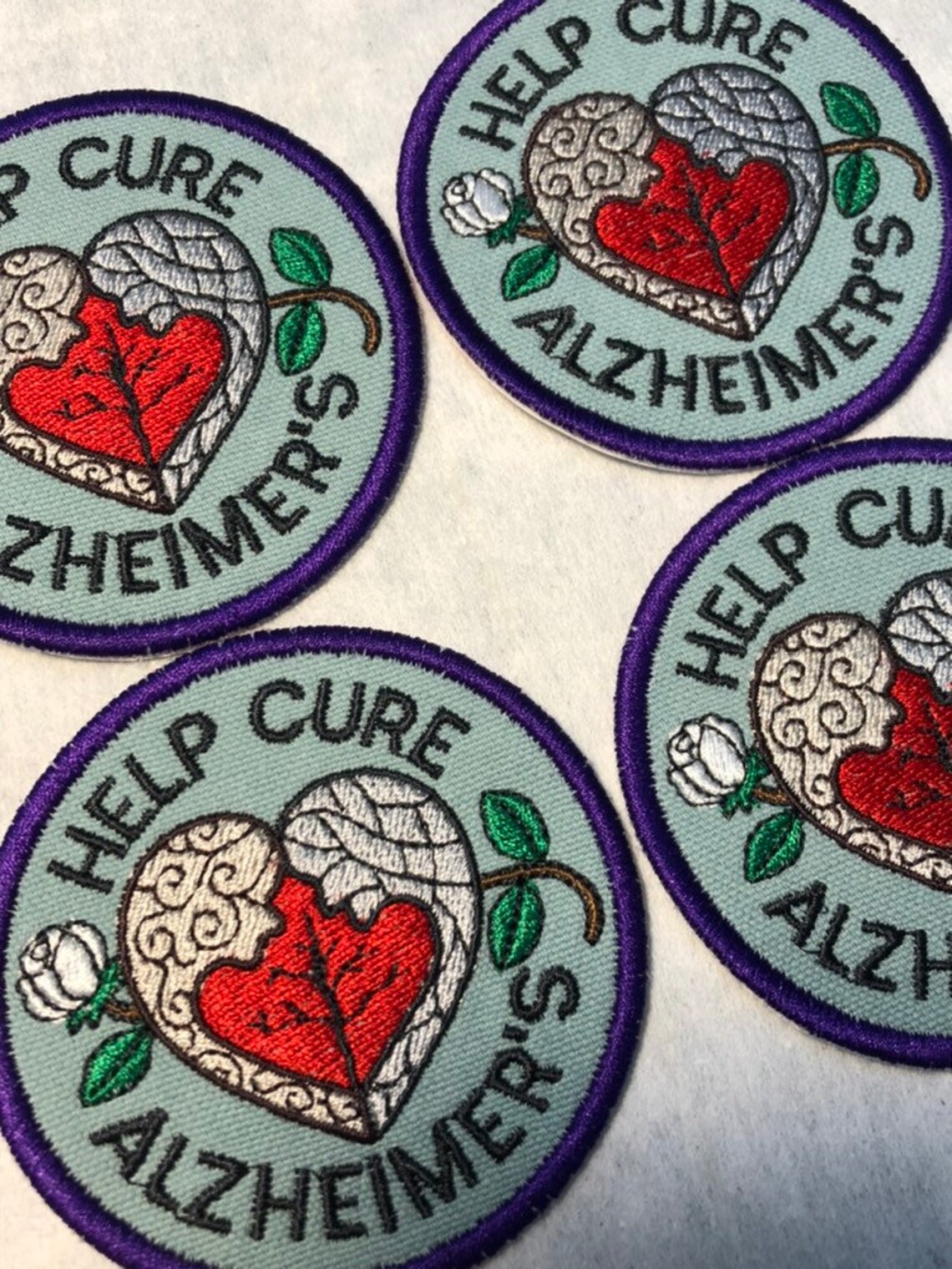 Help Cure Alzheimer's Alzheimer's Disease Patch Etsy