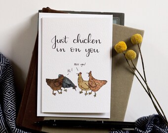 Funny Chicken Card | Etsy
