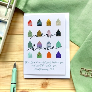 Christian New Home Card With Scripture Verse, Bright Faith Housewarming Card