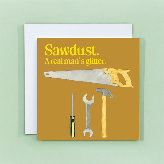 DIY Tools Geburtstagskarte Für Ihn – Mit Werkzeug-Motiv, Innen Blanko, Inkl. Umschlag, 15x15 Cm, Für Vater, Bruder, Freund