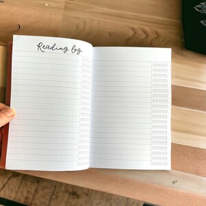 Reading Journal for Book Lovers, Pink Reading Log Notebook for Bibliophiles, Bookworm's Essential Planner and Tracker image 6