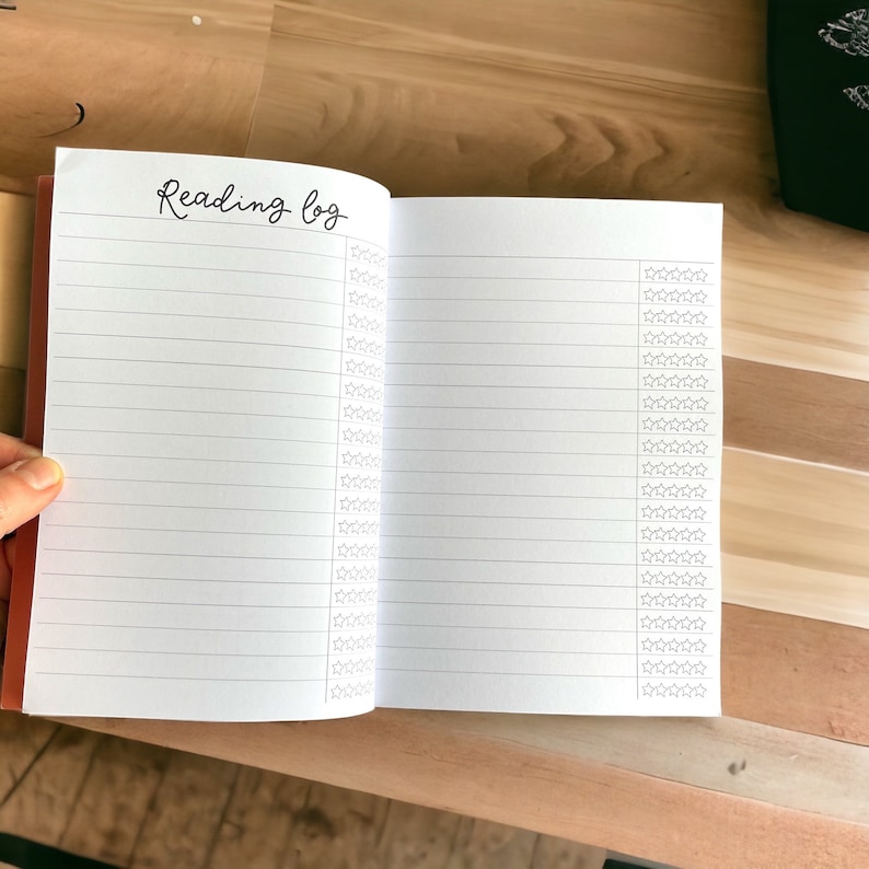 Journaal lezen, bullet journal, boekenplanner, notitieboekje lezen afbeelding 6