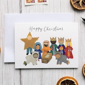 Geboortekerstkaarten - pak christelijke kerstkaarten voor school