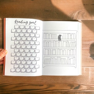 Journaal lezen, bullet journal, boekenplanner, notitieboekje lezen afbeelding 4