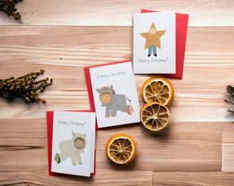 A7 Weihnachtskarten, Set mit 30 christlichen Weihnachtskarten für Klassenkameraden, Schüler und Sonntagsschulfreunde