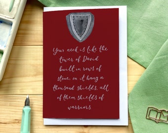 Funny Christian Valentines Card for him - Song of Solomon scripture