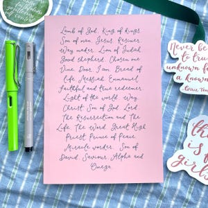 Names of Jesus Christian notebook - A5 lined journal