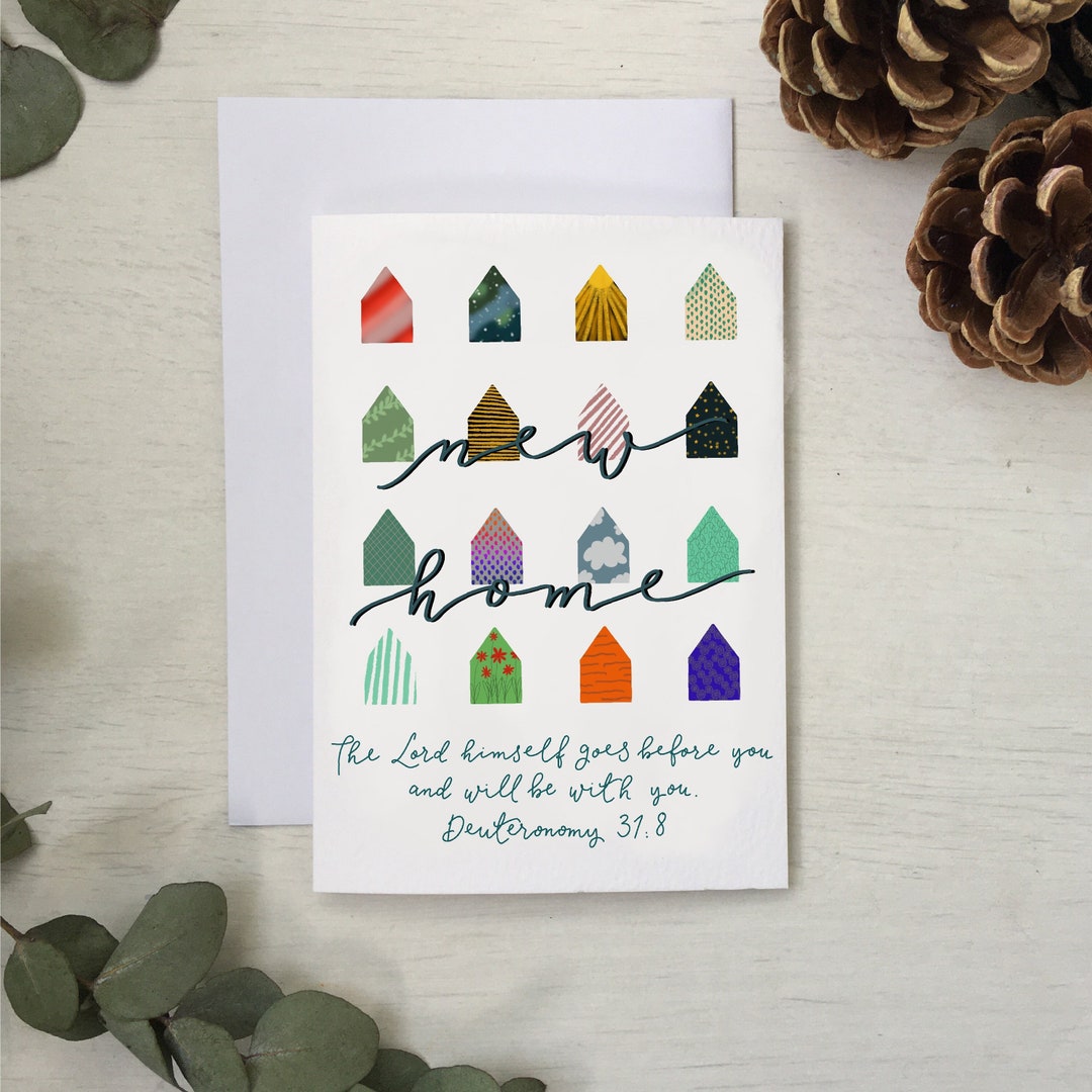 Christian New Home Card With Scripture Verse - Etsy