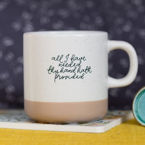 Christian Coffee Mug: Hymn Lyrics, Faith Gift