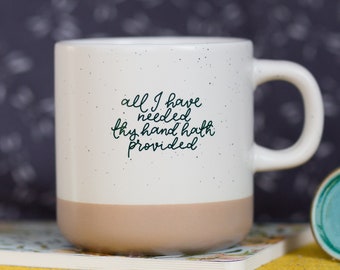Christian Coffee Mug: Hymn Lyrics, Faith Gift