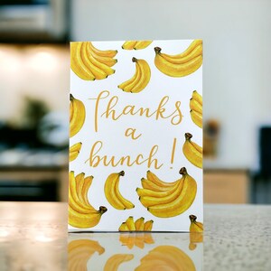 Danke eine Menge Danke Bananen Karte