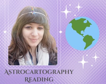 Astrocartography Reading, best places to travel, relocate and work according to your natal chart, locational astrology predictions