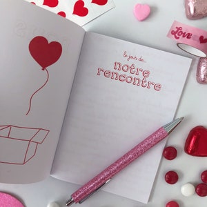 Cahier d'amour à remplir et à offrir cadeau idéal pour la saint Valentin image 2
